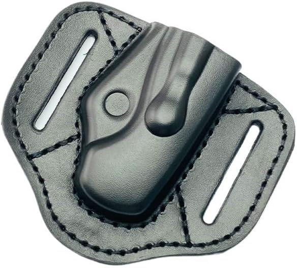 1PC Knife Sheath Leather Knife Case for Belt Fits for Paramilitary 2 C81(Black)