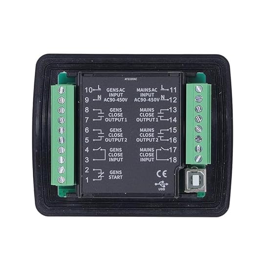 Original Mebay ATS320AC Generator ATS Controller Panel Automatic Transfer Switch with USB