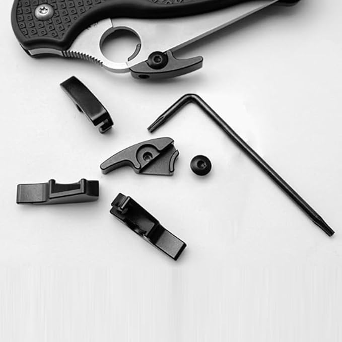 3-Piece Set Quick Deployment Kwik Thumb Stud Screw Fits for Spyderco C41 Native 5 Lightweight Aluminum Quick Open Hook