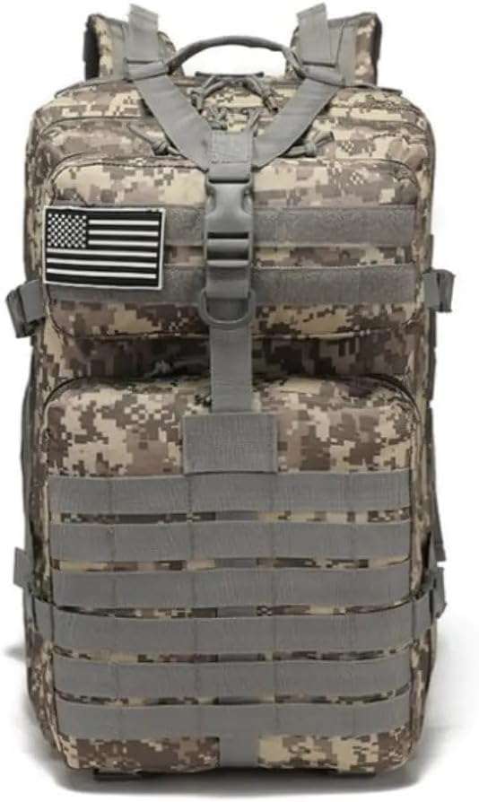 42L Tactical Backpack Bag with USA Patch ACU