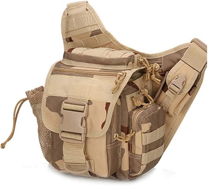 Sunnystacticalgear Outdoor Sports Hiking Sling Bag Shoulder Gear Pack Chest Range Bag Molle Camouflage Tactical Versipack - 3 Color Desert