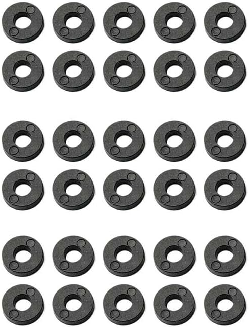 30 Pieces CNC Rubber Washer Gasket Replacements Fit for Kydex Sheath Knife Case DIY Accessory(Small)