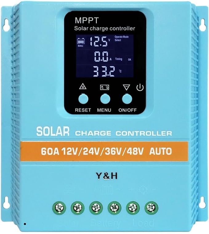 MPPT 100A Solar Charge Controller 12V 24V 36V 48V LCD Display Battery Intelligent Regulator Max 100V Input Dual USB for Lead-Acid/Lithium