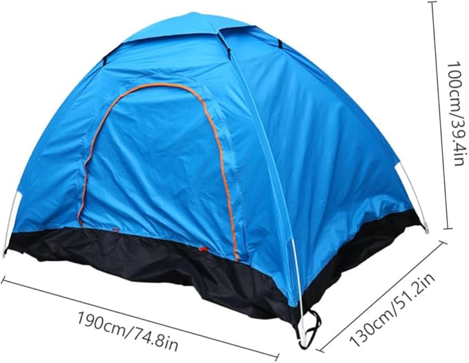 BESTonZON Portable Rainproof Beach Tent for People Automatic Setup Breathable Sun Shelter Blue for Camping Outdoor Activities and Family Trips