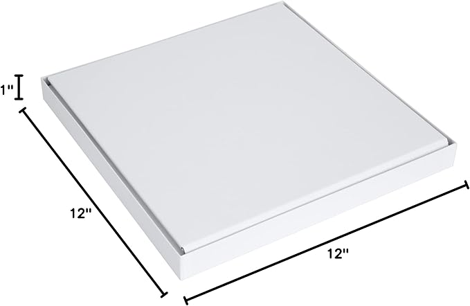 Bigso Logan Storage Box KD | Storage Cubes with Lid for Shelves and Cubical Room Organizers | Collapsible Storage Cube with Leather Handle for Organization | 12.4’’ x 12.4’’ x 12.2’’ | White