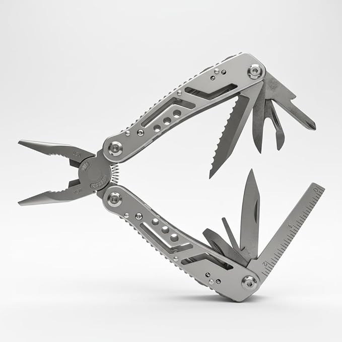 Rogue 18-in-1 Full-Size Versatile Multi-tool for DIY Home Garden Outdoors or Everyday Carry (EDC) Stainless Steel