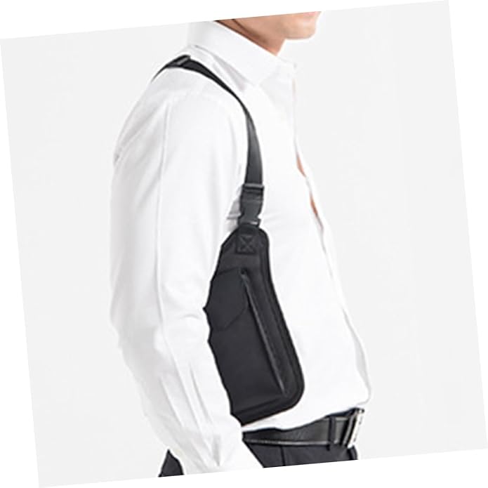 GANAZONO Concealed Armpit Bag Upgraded Multi Purpose Nylon Theft Shoulder Pack for Men Women for Travel Outdoor Activities Black
