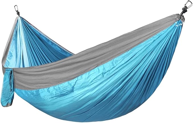 Portable Hammock Hammock Double &amp Single Portable Hammock Lightweight Nylon Parachute Hammocks Camping Accessories Gear for Backpacking Beach (Color : R/Double)