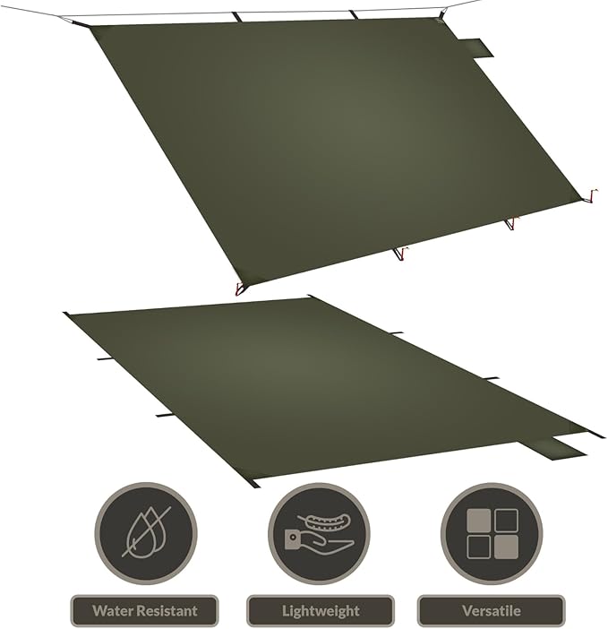 Onewind Ultralight Shelter and Footprint Lightweight Poncho Shelter with 4000mm WaterproofTent Footprint