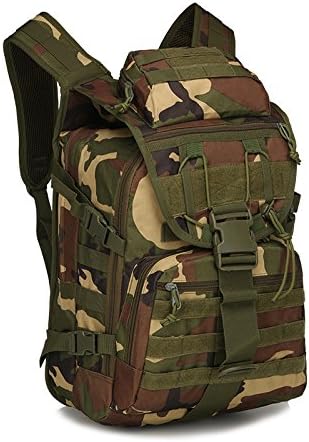 Tactical Backpack Military Molle Hiking 36-55L Tactical Bag Outdoor Camouflage Mountaineering Bag Jungle Camouflage