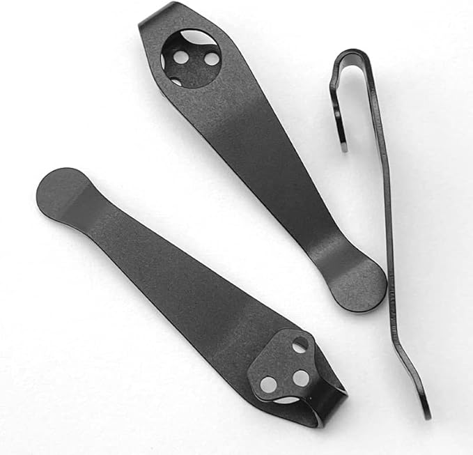 1PC Deep Carry Pocket Clip Fits for Cold Steel Ti Lite 26SP CNC Titanium Back Clip