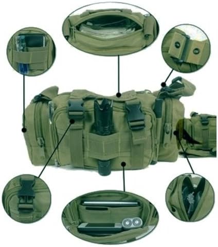 Ultimate Arms Gear ACU Army Digital Camo Camouflage 5 in 1 Tactical Modular Deployment Compact Utility Carry Bag MOLLE Case Heavy Duty Combat Multi-Functional Equipment Survival Assault Transport Comp