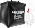 1 Set Solar Heating Shower Bag Outdoor Camping Water Bag for Warm Showers Anywhere Nozzle and Hose for Hiking and Beach Activities