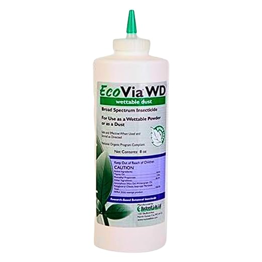 EcoVia WD Natural Insecticide Dust – Botanical Formula for Indoor &amp Outdoor Use – Kills Ants Ticks Spiders Mosquitoes &amp More – 1 lb | Includes Puffer