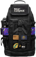 Bear KompleX Competition Tactical Backpack - Military Backpack Storage Organization Multiple Compartments Compression Straps MOLLE Webbing 1000 Denier Nylon Water Repellent Coating - 50L Black