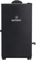 Masterbuilt® 40-inch Digital Electric Vertical BBQ Smoker with Side Wood Chip Loader Chrome Smoking Racks and 970 Cooking Square Inches in Black Model MB20072918