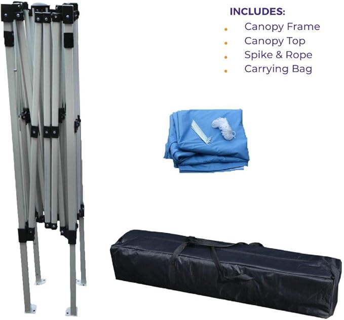 Impact Canopy 040000003 Slant Leg Canopy 10' x 10' Blue-No Sidewall