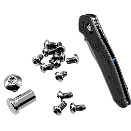 13PCS Full Set of Knife Handle Screws for 940 Oeborne Titanium Alloy Handle Patch Screws (Size : Titanium)