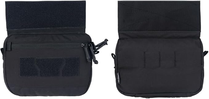 IDOGEAR Tactical Drop Dump Pouch Dangler Vest Admin Molle Utility Tool Organizer with Hook and Loop Panel for JPC AVS CPC Vest Outdoor Sports