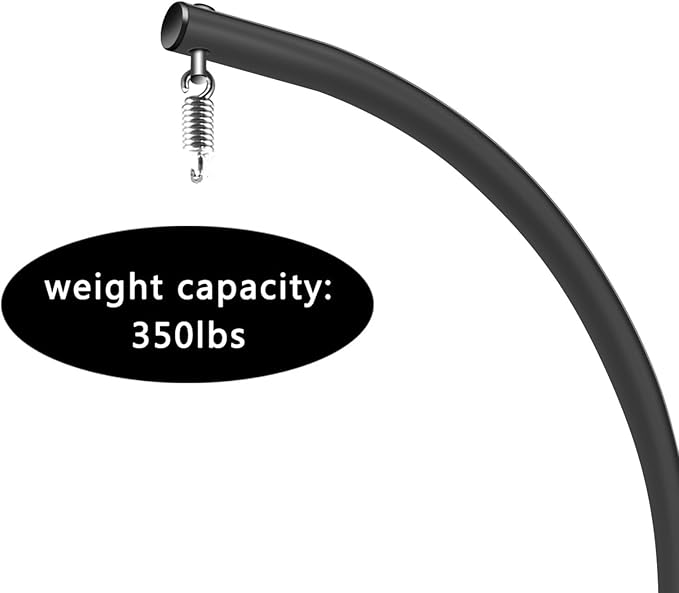 Hammock Swing Chair Stand Swing Chair Accessory for IndoorOutdoor Hanging Hammock C Stand Heavy Duty Steel Hanging Stand Black