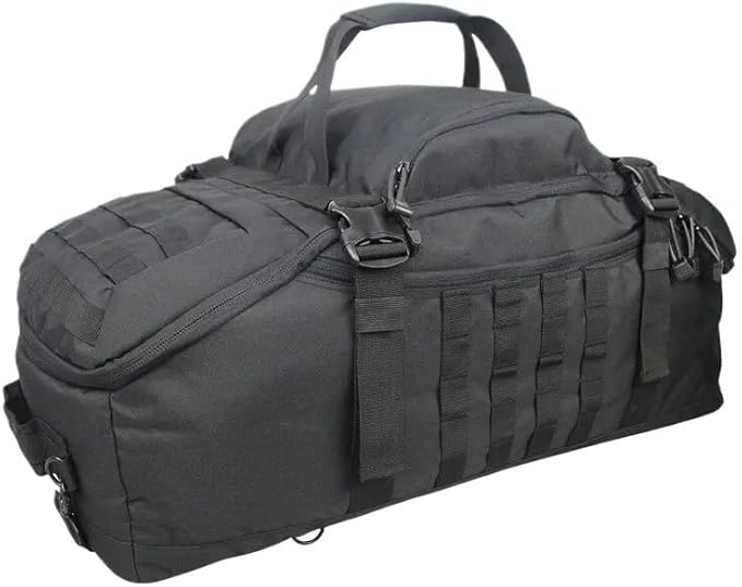 60L 80L Camping Backpacks Men Tactical Backpack Hiking Travel Climbing Rucksack Sports Gym Duffel Bag(L Black)