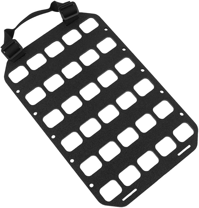Portable MOLLE Panel Organizer Rigid Insert Backpackwith QLS Adapter Base(3 Types) for Tactical IFAK Pouch Gun Holster Holder Mount (8x12.5)