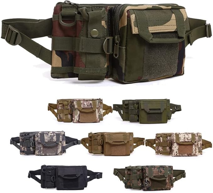 Outdoor Tactical Bag Assault Combat Waistpack Camouflage Tactical Molle Waist Pack