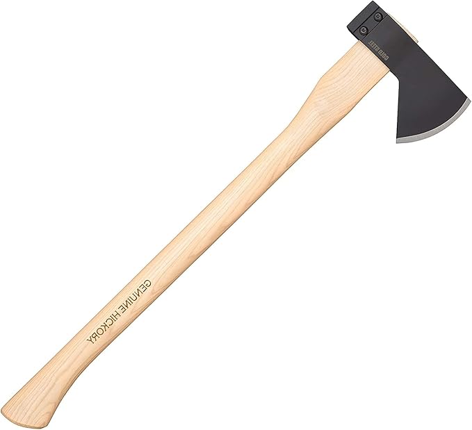 Cold Steel All-Purpose Axe with Hickory Handle Great for Camping Survival Outdoors Wood Cutting and Splitting Hudson Bay Camp Axe One Size