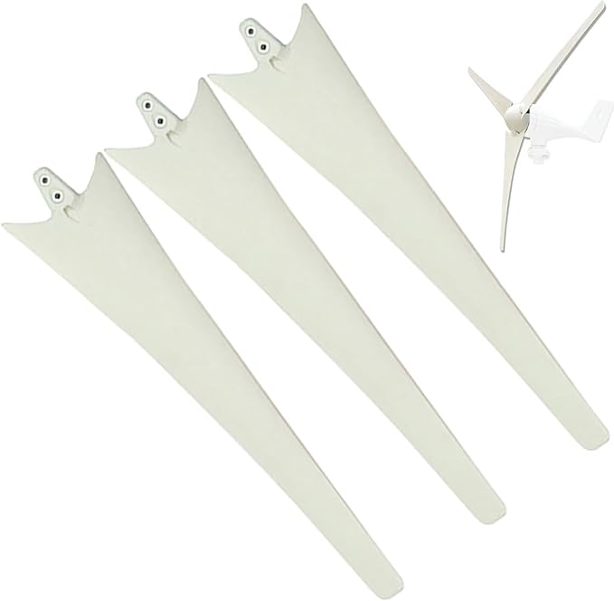 3-Blade Wind Turbine Blades 550mm-900mm Horizontal Axis Wind Turbine Blades High Strength Nylon Fiber Blade Wind Turbine Blades Wind Turbine Accessories Easy to Use Easy to Install800mm