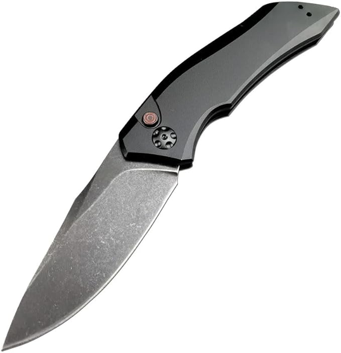 3.3'' 9Cr13MoV Steel Blade T6 Aviation Aluminum Handles Button Opening Speed Safe Assisted Outdoor Survival Knife EDC Hunting Tool Folding Pocket Knife with Clip