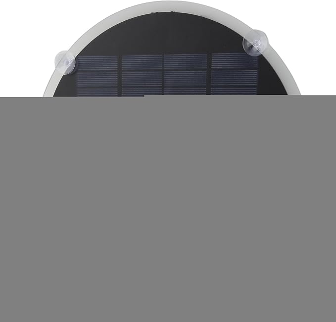 Cryfokt Round Solar Cell Panel 12V Portable Round Solar Panel with High Output Efficiency and 20W for Ignition