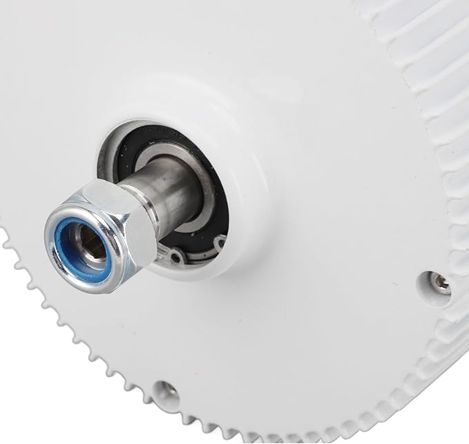 3 Phase AC Permanent Magnet Synchronous Alternator Generator High Efficiency Dual Axes 24V Output for Vertical Horizontal Wind Turbines Aluminum Alloy Carbon Steel 15x15x15cm (400w)