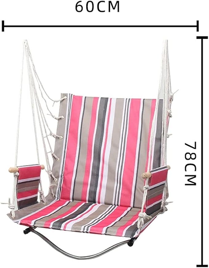 Portable Hammock Portable Outdoor Camping Hammock Hanging Chairs Lounger Oxford Cloth Swinging Single Safety Hammocks for Backpacking Beach (Color : White Transparent Brown)