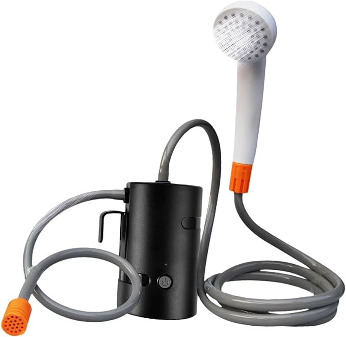 Portable Outdoor Shower Kit Electric with Hose for Outdoor Activities Black no Remote