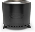 Coleman Cityscapes 15” Smokeless Fire Pit Round Wood Burning Fire Pit Outdoor Accessory for Backyard Deck Patio Black