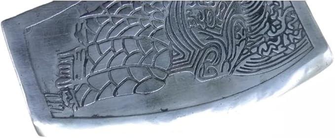 Viking Axe Blade Forged Camping Axe High Carbon Steel EN 45 Sharp Blade Viking Bearded Nordic Handmade Camping Axe Hatchet-Norse Axe Tomahawk Vikings Bearded A02 Axe AZHAN STEEL CRAFT