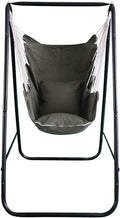 Hammock Chair with StandHammock Chair Stand with Hanging Swing Chair IncludedWeather Resistant Hammock Stand Max 450 LbsSaving Space Swing Stand for Indoor Outdoor Patio Yard(Green) Patented