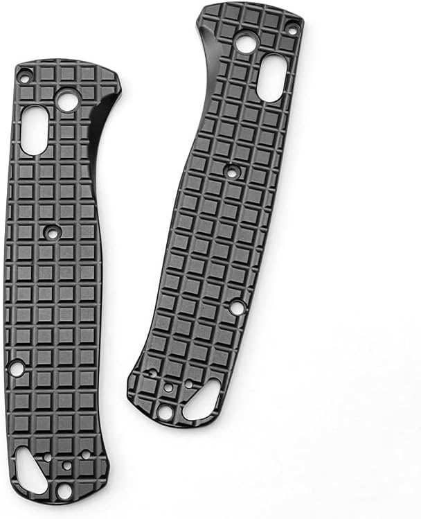 1 Pair Aluminum Alloy Scales Fits for Bugout 535 Non-slip Handle Patch Replacement in Black
