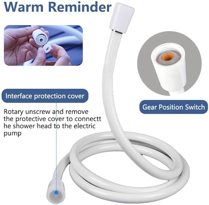 Portable Camping Shower Outdoor Camp Shower PumpUpgrade Rechargeable Electric Shower Pump with Intelligent Digital Display Multiple Spray Modes for Camping Hiking Traveling