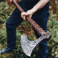40 Handmade Double Head Berserker Axe Large Norse Axe Hand Forged Steel AxeDouble Blade Axe Forest Axes Hewing Axe Broad Axe Hunting Axe Dane Axe Black ISU07ZA