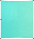 Turquoise Gradient Beach Cabana UPF50+ Protection Water-Resistant Sun Shelter with Sandbags and Shovel for Family Trips Picnics &amp Camping