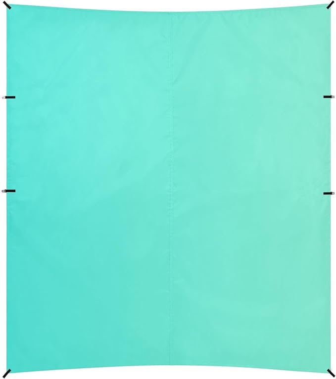 Turquoise Gradient Beach Cabana UPF50+ Protection Water-Resistant Sun Shelter with Sandbags and Shovel for Family Trips Picnics &amp Camping