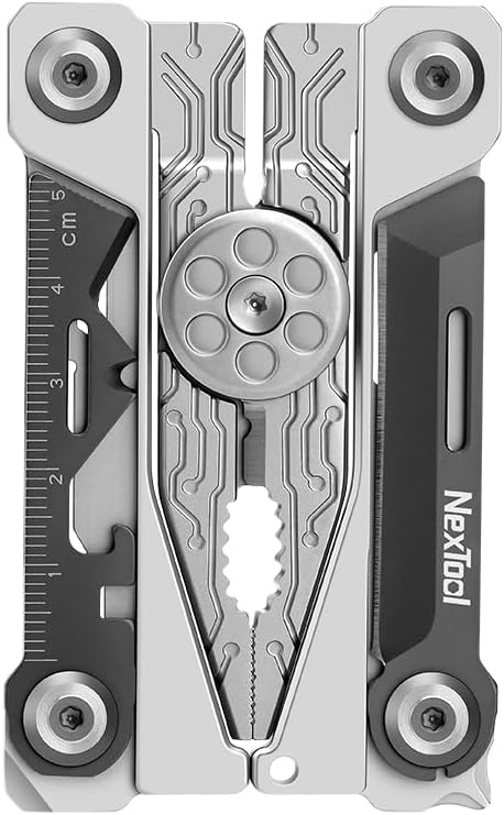 NexTool Folding Credit Card Multitool Wallet Multi Tool 20 in 1 Stainless Steel Wallet Tool Card with Pliers Knife Bottle OpenerHexagon Spanner Compact Lightweight EDC ToolsGifts for Men Unique