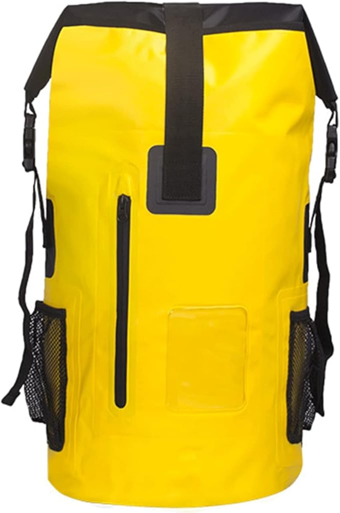 Waterproof Dry Bags Lightweight Floating Back Pack Drybag Outdoors Waterproof Dry Bag for Kayaking Boating Scuba Diving (Color : Yellow)