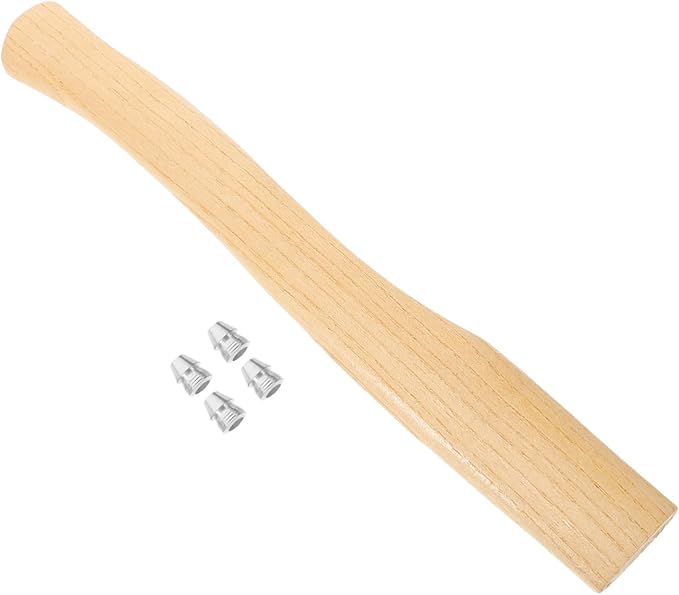 POPETPOP 3sets Hatchet Handle Replacement Handle Grip for Replacement Hatchet Non-Skid Wooden Ergonomic for Axe Camping