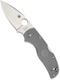 Spyderco Native 5 Signature Knife with 2.95 Maxamet Steel Blade and Gray FRN Handle - PlainEdge - C41PGY5