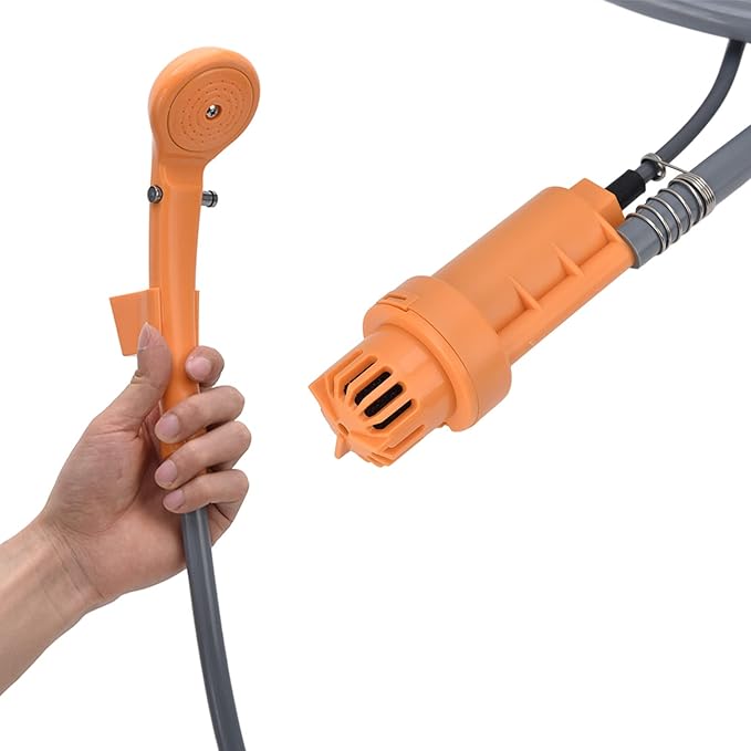 Portable Camping Shower Kit - DC12V Outdoor Shower Kit with Ergonomic Design and Easy Installation
