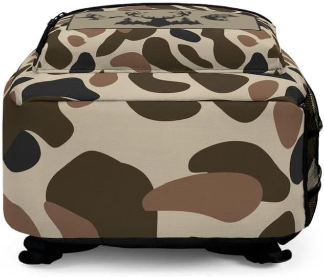 Camo Fishing Duck Deer Hunting Bookbag/Old School Camo Backpack/Trendy Camo Travel bag