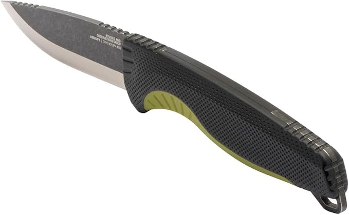 SOG Aegis FX Corrosion-Resistant Outdoor Survival Fixed Blade Knife | CRYO 4116 Krupps Steel | GRN Rubber Handle | UMS Sheath