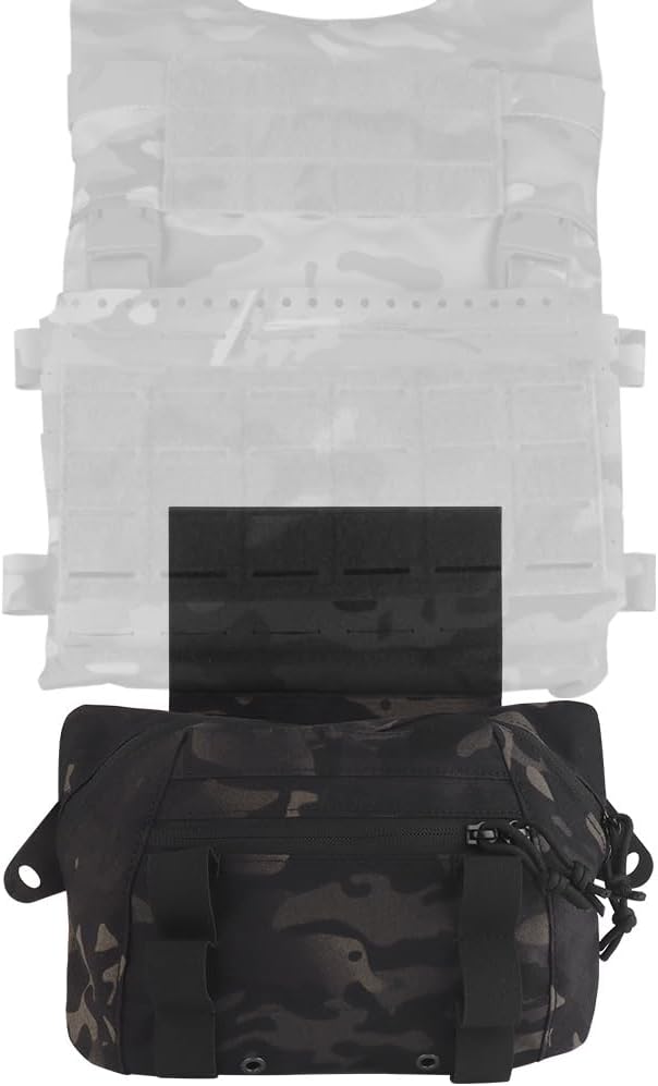 Tactical Drop Pouch Fanny PackUtility EDC Large Multi-Purpose Waist Bags for Tactial Vest Chest Rig